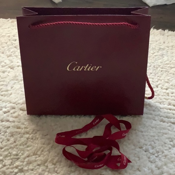Authentic Cartier shopping bag and ribbon - Picture 2 of 2